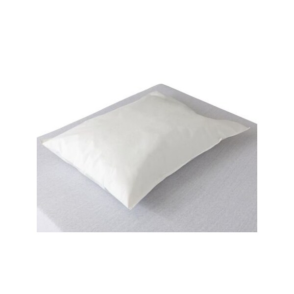 Pillowcase, Tissue/Poly, 21" X 30", White, 100/Cs, 100PK